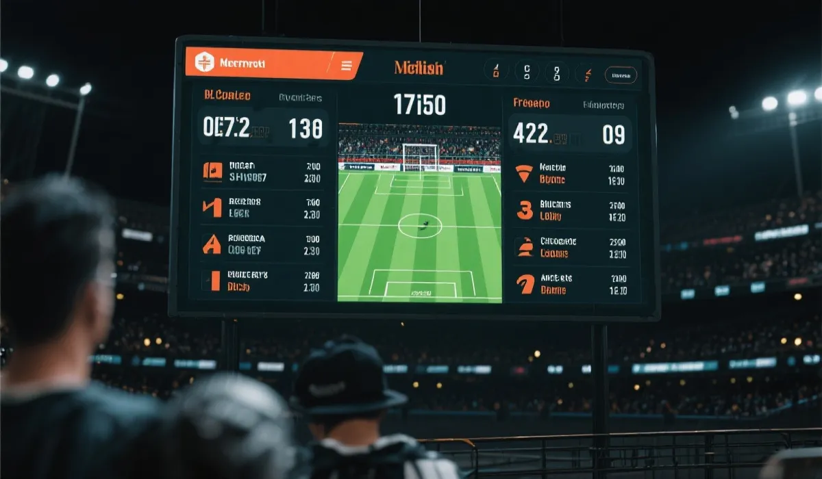 赛事直播看板示意图